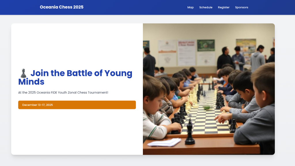 Click Here to visit 2025 Oceania Youth Zonal